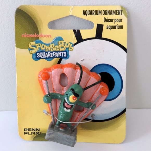 SpongeBob Plankton Aquarium Ornament Sponge Bob Square Pants - Picture 5 of 6